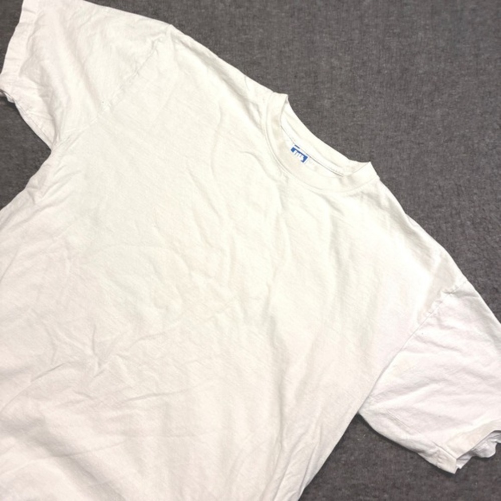 Undefeated T-Shirt Mens XL White Short Sleeve Crew Neck Plain Blank Made in USA